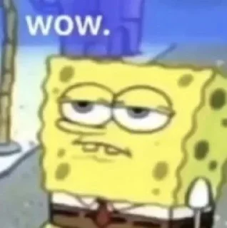😒 emoji sponge bob 🧽 Telegram sticker 5 of 99