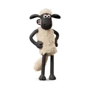 😉 emoji Shaun the Sheep!! author:muffinccty @fStikBot Telegram sticker 7 of 13