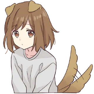 😶 emoji Dog Girl Pt.2 @jp_stickers Telegram sticker 19 of 40