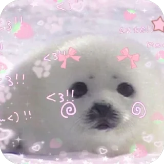 🫥 emoji Kawaii ∩^ω^∩ Telegram sticker 20 of 35
