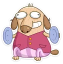 😁 emoji Diggy Dog loves memes Telegram sticker 16 of 41