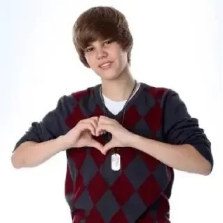 Sticker from Justin Bieber