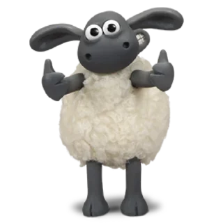 👍 emoji Koyun Shaun Telegram sticker 6 of 56