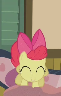 😃 emoji Apple Bloom | @MLP_AnimatedStickers Telegram sticker 18 of 42