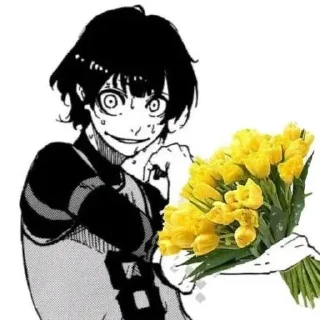 💐 emoji СТРАЗ (Блю лок убивает) Telegram sticker 8 of 73
