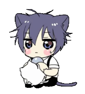 🐈‍⬛ emoji Boy of the black cat @nyakwii Telegram sticker 7 of 10