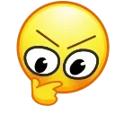 🤔 emoji Face Emoji @xkysluv Telegram sticker 19 of 56