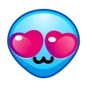 😍 emoji Alien Emoji @xkysluv Telegram sticker 8 of 51
