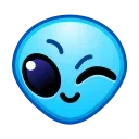 😉 emoji Alien Emoji @xkysluv Telegram sticker 7 of 51