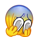 😨 emoji Face Emoji @xkysluv Telegram sticker 18 of 56