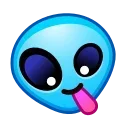 🤪 emoji Alien Emoji @xkysluv Telegram sticker 12 of 51