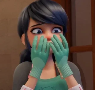 😯 emoji Marinette 6S Telegram sticker 15 of 66
