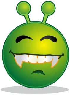 🌟 emoji green alien lol ||| Telegram sticker 13 of 62