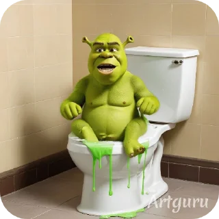 👍 emoji Шрекчес ах ох ох Telegram sticker 18 of 18
