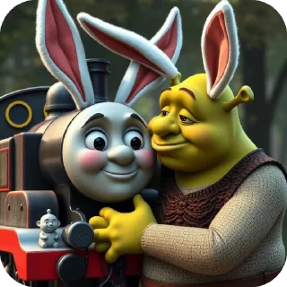 🚉 emoji Шрекчес ах ох ох Telegram sticker 5 of 18