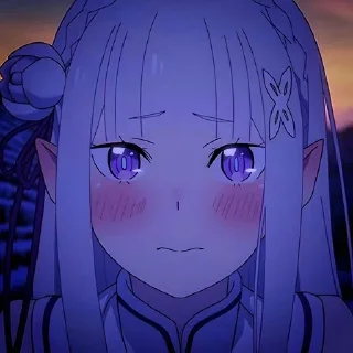 😳 emoji Ре зеро @anime_sticks Telegram sticker 17 of 20
