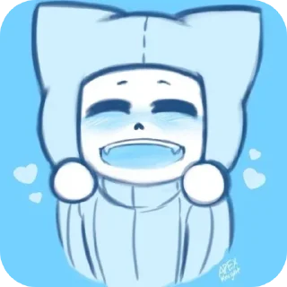 🌟 emoji BlizzardCat Sans Telegram sticker 12 of 98