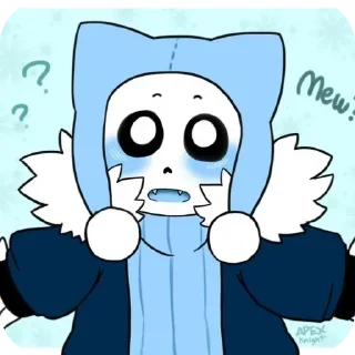 🌟 emoji BlizzardCat Sans Telegram sticker 17 of 98