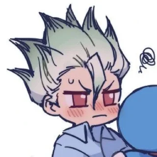 Sticker from Senku Ishigami by @stickerhut