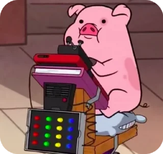 🐽 emoji 𝑾𝒂𝒅𝒅𝒍𝒆𝒔 @gravityfalls_st 👁️⃤ Telegram sticker 7 of 36