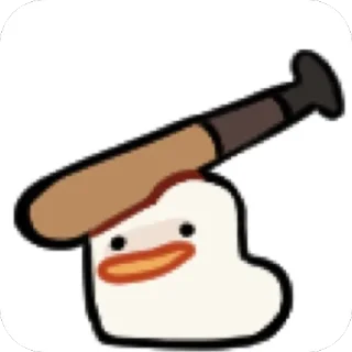 🫥 emoji Duck Telegram sticker 12 of 18