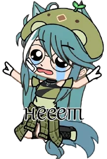🌟 emoji Gacha says Telegram sticker 17 of 48
