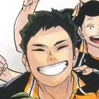 Sticker from Daichi. – @haikyuuemoji