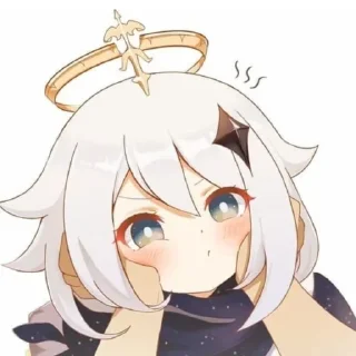 🥰 emoji Paimon by @stickerhut Telegram sticker 9 of 100