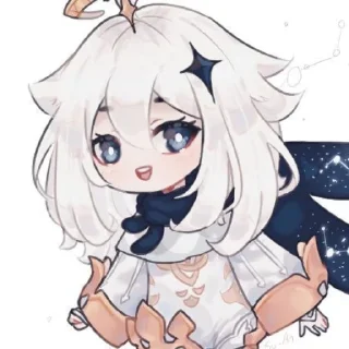 😆 emoji Paimon by @stickerhut Telegram sticker 16 of 100