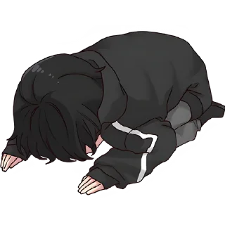 😔 emoji Юрудура-кун [BIG] @Nyasticks Telegram sticker 21 of 41