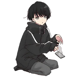 😐 emoji Юрудура-кун [BIG] @Nyasticks Telegram sticker 8 of 41