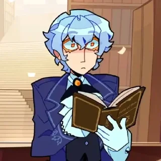 💙 emoji Exhausted? Tired. (@corvitorium on YT) Telegram sticker 16 of 30