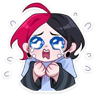 😭 emoji Школьник Чич '@KatShiStickers' Telegram sticker 19 of 48
