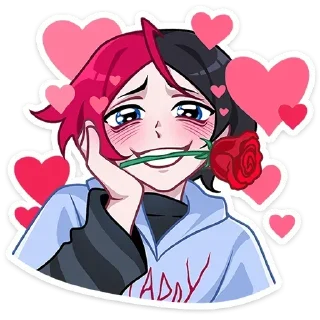 🌹 emoji Школьник Чич '@KatShiStickers' Telegram sticker 20 of 48