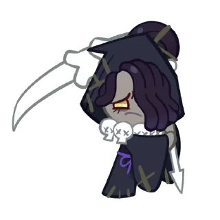 😕 emoji Лікоріш Кукі @crkstickersua Telegram sticker 10 of 37