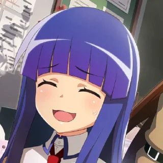 😅 emoji Rika ^_^ | @hig7rashi Telegram sticker 23 of 35