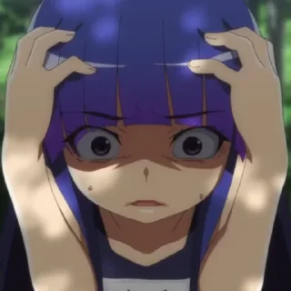 😨 emoji Rika ^_^ | @hig7rashi Telegram sticker 18 of 35