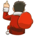 🖕 emoji Nick Santini Telegram sticker 13 of 26