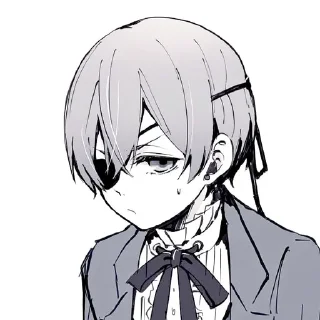 🖤 emoji Ciel Phantomhive Telegram sticker 19 of 27