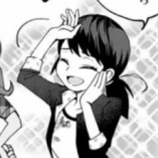 🤭 emoji marinette/ladybug by @cienfll Telegram sticker 2 of 68
