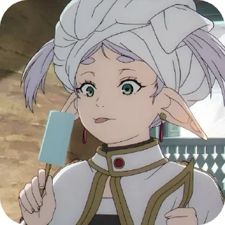 🍦 emoji Фрирен Telegram sticker 15 of 33