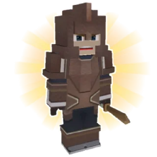 🛡️ emoji Добрый Нубик Telegram sticker 22 of 32