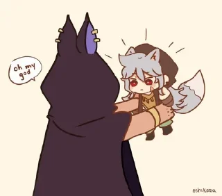 🙌 emoji Cyno ; @omoristc Telegram sticker 24 of 50