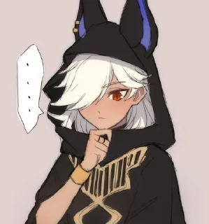 🤔 emoji Cyno ; @omoristc Telegram sticker 16 of 50