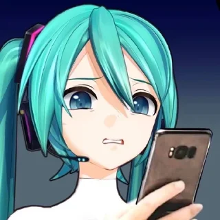 😟 emoji 3D GIRLS @xkysluv Telegram sticker 6 of 31