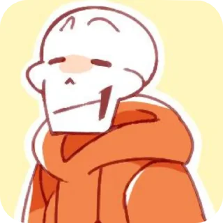 🫤 emoji UnderSwap Papyrus Telegram sticker 9 of 35