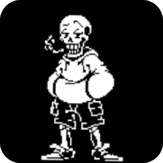 😁 emoji UnderSwap Papyrus Telegram sticker 18 of 35
