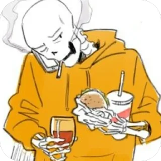 🍷 emoji UnderSwap Papyrus  @UndertaleDeltaruneStickersArts Telegram sticker 18 of 25