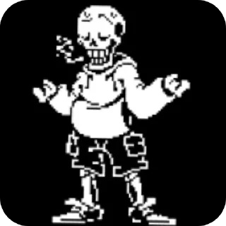 😮‍💨 emoji UnderSwap Papyrus Telegram sticker 16 of 35