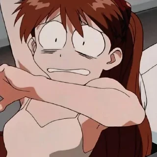 😱 emoji Asuka Langley Souryuu Telegram sticker 19 of 49